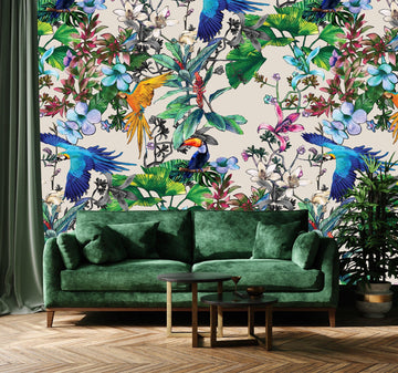 Birds of Paradise (neutral) Mural