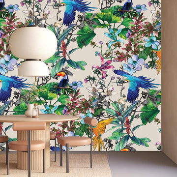 Birds of Paradise (neutral) Mural